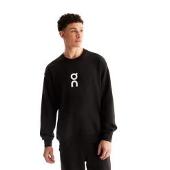 Bluza męska On Club Crew. Czarne bluzy On, m, bez wzorów, bez kaptura. Za 389.99 zł.