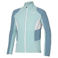 Kurtka z dresu Mizuno Shadow. Niebieskie kurtki Mizuno, l, bez wzorów, z dresówki, bez kaptura. Za 400.50 zł.