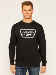 Vans Bluza Full Patch Crew II VN0A45CI Czarny Regular Fit. Czarne bluzy Vans, m, bez wzorów, z bawełny, bez kaptura. Za 299.99 zł.
