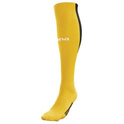 Getry piłkarskie dla dorosłych Zina Duro rozmiar senior. Niebieskie legginsy długie sportowe Zina, bez wzorów, do piłki nożnej. Za 35.00 zł.