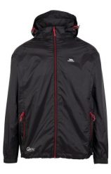 Trespass Qikpac X - Kurtka unisex Packaway Czarno-czerwona. Czarne kurtki Trespass, bez wzorów, z poliamidu, bez kaptura. Za 166.95 zł.