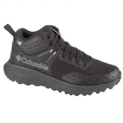 Buty trekkingowe męskie Columbia Konos Trs Outdry Mid. Czarne trekkingi Columbia, bez wzorów, z materiału, bez zapięcia. Za 429.99 zł.