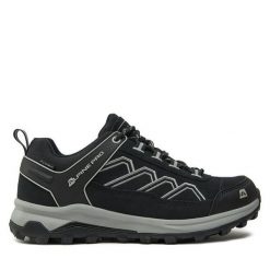 Trekkingi ALPINE PRO. Czarne buty trekkingowe Alpine Pro, bez wzorów, bez zapięcia. Za 289.99 zł.