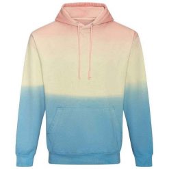 Bluza Z Kapturem Unisex Adult Tie Dye. Niebieskie bluzy AWDIS, l, bez wzorów, z kapturem. Za 201.99 zł.
