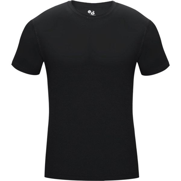Koszulka z krótkim rękawem Podkoszulek męski Pro Compression. Szare odzież kompresyjna BADGER SPORT, l, bez wzorów, z poliesteru, do piłki nożnej. Za 150.98 zł.