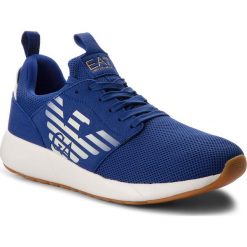 Sneakersy EA7 EMPORIO ARMANI - X8X023 XCC05 B891 Mazarine Blue. Niebieskie buty sportowe casual marki EA7 Emporio Armani, z materiału. Za 689.00 zł.