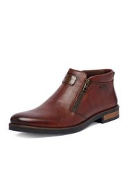 Rieker Botki CEO-14656-24 Brązowy. Brązowe botki sznurowane Rieker, bez wzorów, ze skóry, bez obcasa, bez zapięcia. Za 459.99 zł.