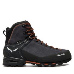 Trekkingi Salewa. Szare botki sznurowane Salewa, bez wzorów, bez obcasa, bez zapięcia. Za 1,039.00 zł.