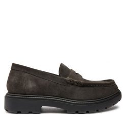 Półbuty Geox. Brązowe eleganckie półbuty Geox, bez wzorów, bez obcasa, bez zapięcia. Za 379.99 zł.