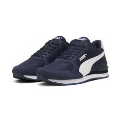 Sneakersy nylonowe unisex ST Runner v4 PUMA Club Navy White Blue. Białe buty sportowe casual Puma, bez wzorów, z materiału, bez zapięcia. Za 279.00 zł.