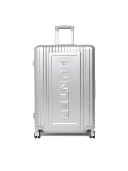 Hunter Walizka duża CEO-HUNTER-L-002-08-SILVER Srebrny. Szare walizki Hunter, bez wzorów, z tworzywa sztucznego, duże. Za 399.99 zł.