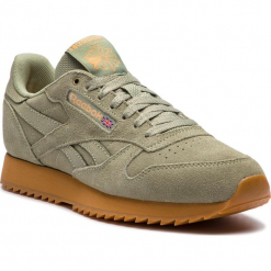 Buty Reebok - Cl Leather Mu CN3873 Manilla Light/Orange Ice. Zielone buty sportowe casual marki Reebok, z materiału. W wyprzedaży za 299.00 zł.