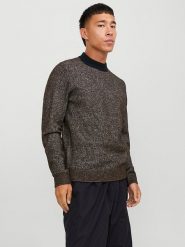 Jack & Jones Sweter w kolorze brązowym rozmiar: L. Brązowe swetry nierozpinane Jack & Jones, l, bez wzorów, bez kołnierzyka, bez ramiączek. Za 72.95 zł.