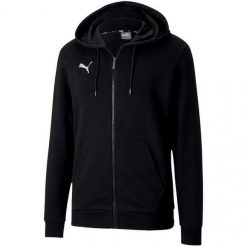 Męska Bluza Z Kapturem Team Goal 23 Z Pełnym Zamkiem Błyskawicznym. Czarne bluzy z kapturem Puma, m, bez wzorów, z kapturem. Za 276.99 zł.
