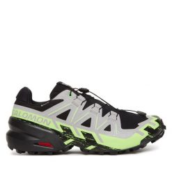 Buty do biegania Salomon. Czarne buty do biegania Salomon, bez wzorów, z gore-texu, bez zapięcia, do biegania, salomon speedcross, gore-tex. Za 509.99 zł.