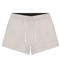 Spodnie sportowe męskie Champion 216074MS014. Brązowe spodnie materiałowe Champion, na co dzień, m, bez wzorów, z dresówki, casualowe, krótkie. Za 50.15 zł.