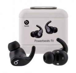 Apple Powerbeats Fit Jet Black - słuchawki dokanałowe, czarne. Czarne słuchawki bezprzewodowe Apple. Za 935.99 zł.