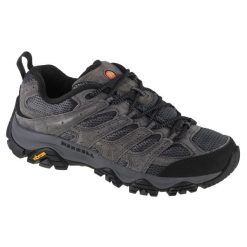 Buty trekkingowe męskie Merrell Moab 3 Ventilator. Szare buty trekkingowe Merrell, bez wzorów, z materiału, bez zapięcia, trekkingowe. Za 585.00 zł.