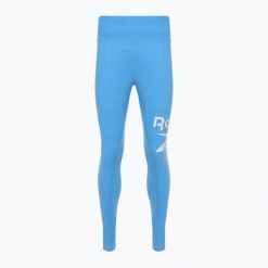 Legginsy Reebok Id Train Capri. Niebieskie legginsy długie sportowe REEBOK FITNESS, m, bez wzorów, na fitness i siłownię. Za 85.99 zł.