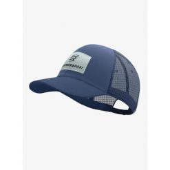 Czapka z daszkiem Compressport Trucker 6P Cap - indigo. Niebieskie czapki z daszkiem Compressport, bez wzorów. Za 140.99 zł.