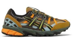 Męskie buty do biegania GORE-TEX ANDERSSON BELL GEL-SONOMA 15-50. Zielone buty turystyczne ASICS, bez wzorów, z gore-texu, bez zapięcia, do biegania, gore-tex. Za 657.00 zł.