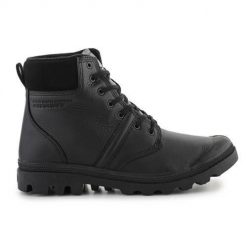 Buty do chodzenia męskie Palladium Trapery Pallabrousse Cuffwp. Czarne trapery Palladium, z materiału, za kostkę, bez zapięcia. Za 806.45 zł.
