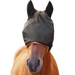 Czapka z muchą dla koni Equilibrium Midi. Czarne krawaty i muchy EQUILIBRIUM, bez wzorów. Za 305.50 zł.