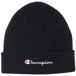 Czapka Champion Beanie Cap czarna. Czarne czapki z daszkiem Champion, bez wzorów. Za 70.04 zł.