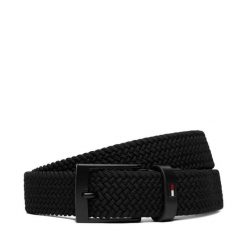 Pasek Męski Tommy Hilfiger. Czarne paski Tommy Hilfiger, bez wzorów. Za 209.99 zł.