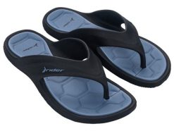 Buty klapki sportowe męskie japonki Rider Cape XVIII. Czarne klapki Rider, z materiału. Za 129.00 zł.