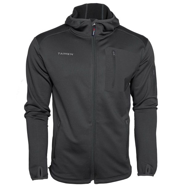 Bluza z kapturem Taimen Polartec Power Stretch - Czarna. Czarne bluzy z kapturem TAIMEN, m, bez wzorów, ze skóry, z kapturem. Za 649.00 zł.