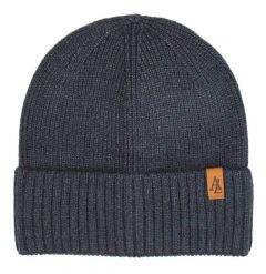 Czapka Jesienno-Zimowa (beanie) – Alties - Jeansowa, Denimowa. Żółte czapki zimowe Alties, bez wzorów, z dzianiny. Za 59.00 zł.