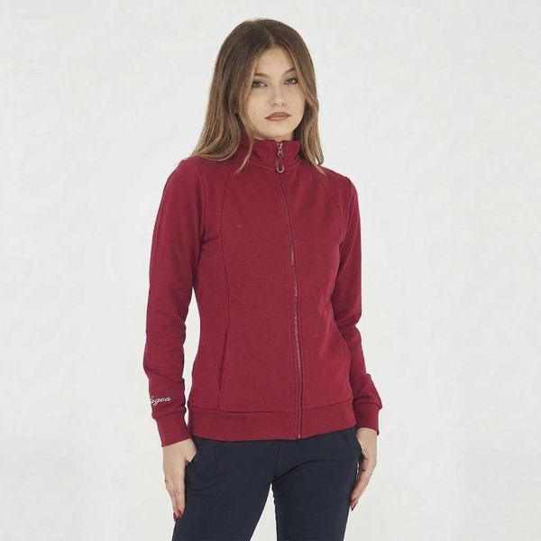Męska Bluza Biegowa z Kapturem i Zamkiem Ciemnoróżowa. Czerwone bluzy z kapturem Legea, m, bez wzorów, z bawełny, z kapturem. Za 96.00 zł.