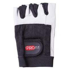 Rękawiczki Bez Palców Pro Leather Bodybuilding. Czarne rękawiczki PROFIT, bez wzorów. Za 79.99 zł.