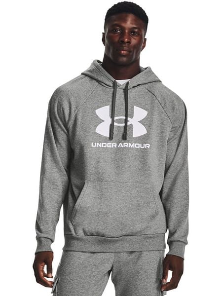 Under Armour Bluza "Rival" w kolorze szarym rozmiar: L. Szare bluzy Under Armour, l, bez wzorów, z kapturem. Za 196.24 zł.