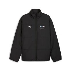 Kurtka z dresu Puma BMW MMS ESS+ PUFFER. Czarne kurtki Puma, na zimę, m, bez wzorów, z dresówki, bez kaptura. Za 369.99 zł.