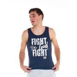 Męski podkoszulek sportowy Fluo. Niebieskie podkoszulki LEONE 1947 APPAREL, m, bez wzorów, bez ramiączek. Za 54.73 zł.