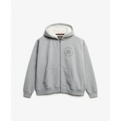 Bluza z kapturem Superdry Essential Logo HB. Szare bluzy z kapturem Superdry, xl, bez wzorów, z kapturem. Za 322.70 zł.