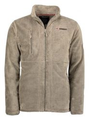 Geographical Norway Kurtka polarowa "Upload" w kolorze beżowo-szarym rozmiar: M. Brązowe kurtki Geographical Norway, m, bez wzorów, z polaru, bez kaptura. Za 140.20 zł.