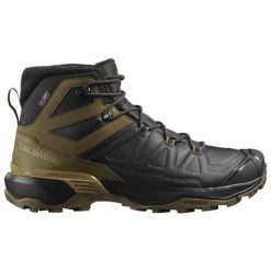 Buty trekkingowe męskie Salomon X Ultra Snowpilot Wp. Czarne buty trekkingowe Salomon, bez wzorów, z materiału, bez zapięcia, trekkingowe. Za 729.99 zł.