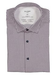 OLYMP Koszula "Luxor" - Modern fit - w kolorze czarno-jasnoróżowym rozmiar: 43. Czarne koszule Olymp, bez wzorów, z bawełny, bez kołnierzyka, bez ramiączek. Za 113.63 zł.