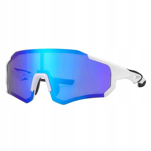 Okulary rowerowe Rockbros polaryzacja uv400, unisex z etui. Niebieskie okulary przeciwsłoneczne ROCKBROS. Za 84.89 zł.