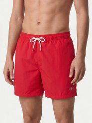 Gant Szorty kąpielowe 920026000 Czerwony jasny Regular Fit. Czerwone kąpielówki GANT, m, bez wzorów, z syntetyku. Za 252.99 zł.