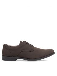 Lanetti Półbuty M16SS025-30 Brązowy. Brązowe eleganckie półbuty Lanetti, bez wzorów, ze skóry, bez obcasa, bez zapięcia. Za 103.99 zł.