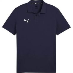 Koszulka sportowa męska Puma Team Goal Casuals. Niebieskie t-shirty sportowe Puma, bez wzorów, bez ramiączek, do piłki nożnej. Za 99.00 zł.