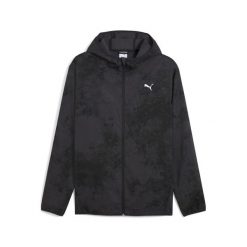 Męska kurtka TAD ESSENTIALS AOP PUMA Black Q3. Czarne kurtki Puma, m, bez wzorów, bez kaptura, do biegania. Za 289.00 zł.