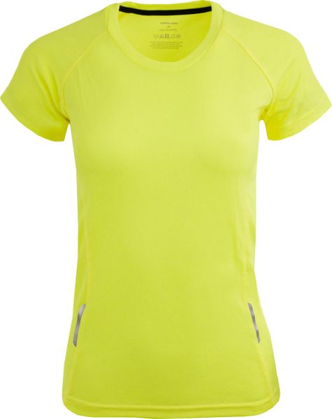 Bluza sportowa Jumper krótki rękaw - 100% poliester. Żółte bluzy bez kaptura VOXOM, xs, bez wzorów, z materiału, bez kaptura. Za 97.99 zł.
