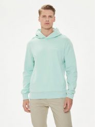 Calvin Klein Bluza Micro Logo K10K109927 Zielony Regular Fit. Zielone bluzy CALVIN KLEIN, m, bez wzorów, z bawełny, bez kaptura. Za 519.99 zł.