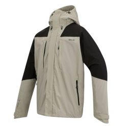 Męska wodoodporna kurtka turystyczna Freesdale z kapturem i panelami. Brązowe kurtki przeciwdeszczowe Regatta, m, bez wzorów, z materiału, z kapturem. W wyprzedaży za 349.99 zł.