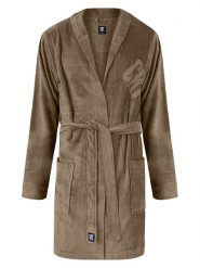 CR7 Szlafrok w kolorze jasnobrązowym rozmiar: XL. Brązowe szlafroki CR7, xl, bez wzorów, z bawełny, bez ramiączek, bez kaptura. Za 173.99 zł.